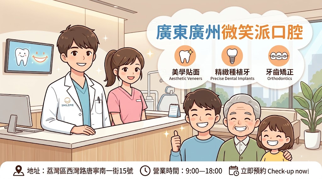 廣東廣州微笑派口腔怎麼樣？地址、種植牙收費、貼面項目及預約方式整理