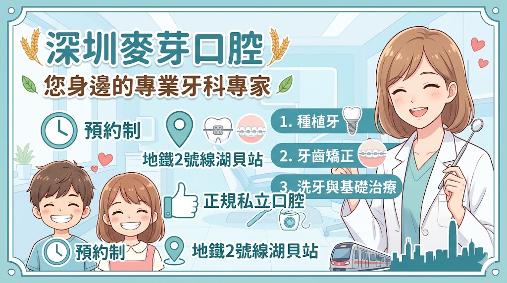 深圳麥芽口腔怎麼樣？地址在哪裡？離哪個地鐵站近？香港人北上看牙方便嗎？