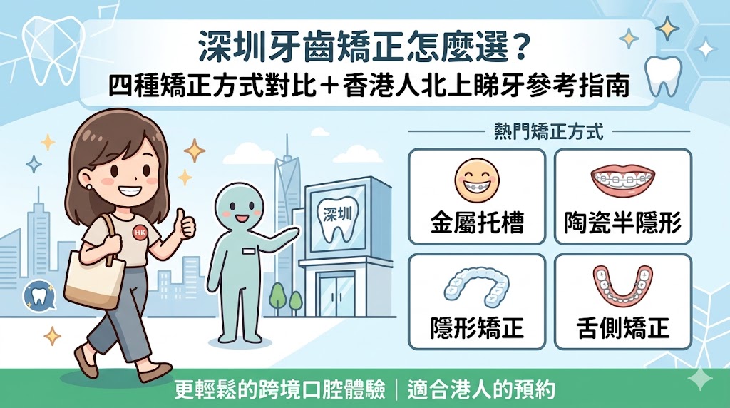 深圳牙齒矯正怎麼選？四種矯正方式對比＋香港人北上睇牙參考指南