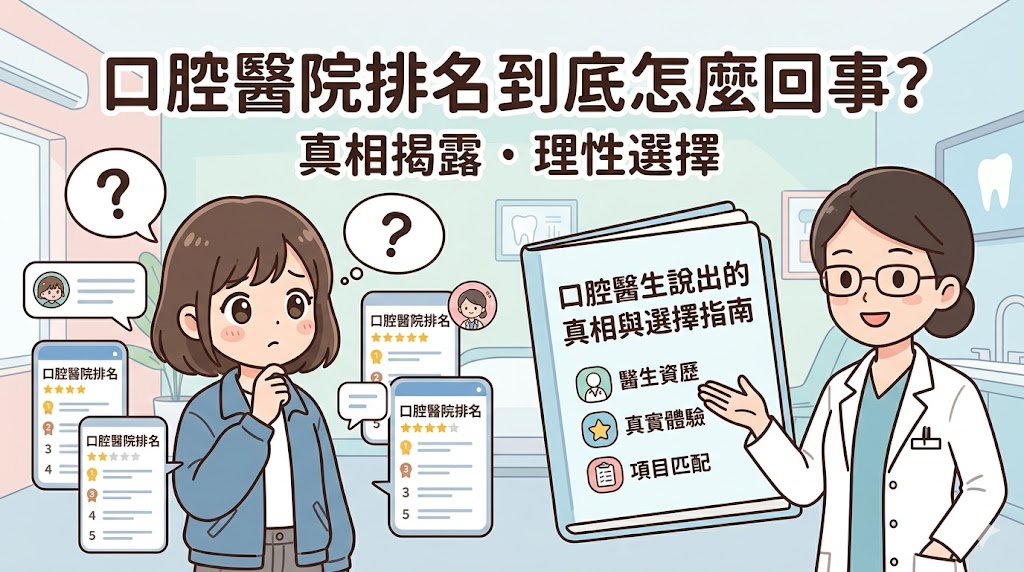 口腔醫院排名到底怎麼回事？口腔醫生說出的真相與選擇指南解析