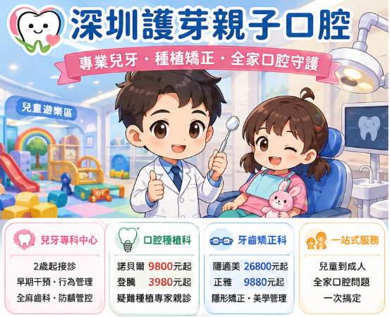 深圳兒童牙科邊間好？護芽親子口腔評價｜2歲起接診、營業至晚上10點