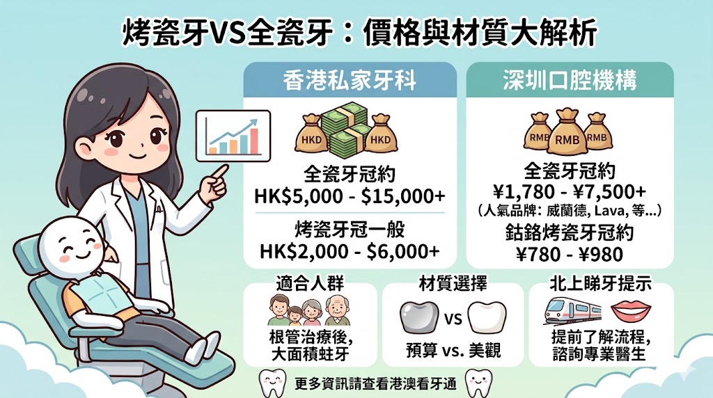 烤瓷牙多少錢一顆疼不疼？牙醫解析價格、材質與適合人群
